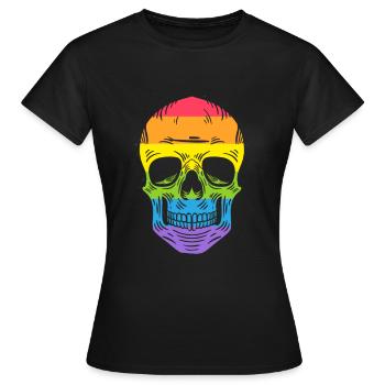 LGBT Gay Pride CSD Lesbienne Lesbienne Gay - T-shirt Femme - noir - Devant - AI Model Female 172 dark (172cm)