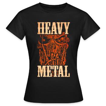 Heavy Metal Musique - T-shirt Femme - noir - Devant - AI Model Female 172 dark (172cm)