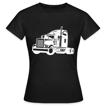 Trucks Trucks Drivers Trucks Drivers - Women's T-Shirt - black - Front - AI Model Female 172 dark (172cm)