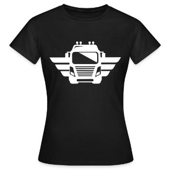 Truck Truck Driver Truck Driver Driver - Women's T-Shirt - black - Front - AI Model Female 172 dark (172cm)