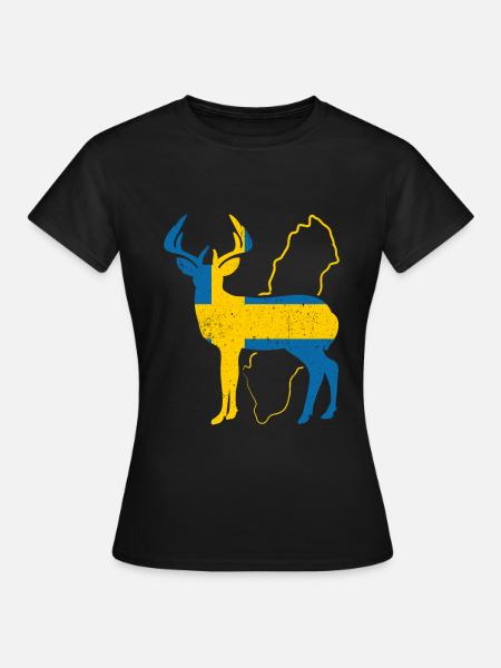Schweden Geschenk Stockholm Schwedisch Malmö Fika - T-shirt dam - svart