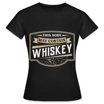 Whiskey - T-shirt Femme - noir - Devant - AI Model Female 172 dark (172cm)