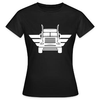 Trucks Trucks Drivers Trucks Drivers - Women's T-Shirt - black - Front - AI Model Female 172 dark (172cm)