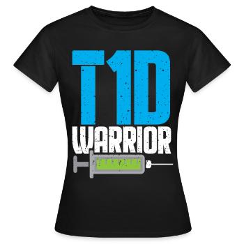 Diabetes Diabetiker Insulin Blutzucker Typ 1 - Frauen T-Shirt - Schwarz - Vorne - AI Model Female 172 dark (172cm)