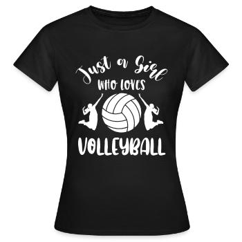 Volleyball Volleyballer Beach Volleyball Spieler - Frauen T-Shirt - Schwarz - Vorne - AI Model Female 172 dark (172cm)