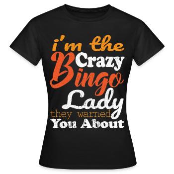 Bingo Bingo Joueur de société Bingo Lotto - T-shirt Femme - noir - Devant - AI Model Female 172 dark (172cm)