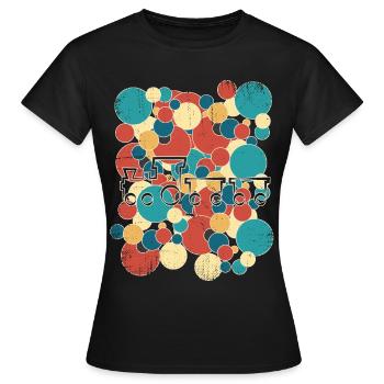 Train train train conducteurs de train - T-shirt Femme - noir - Devant - AI Model Female 172 dark (172cm)
