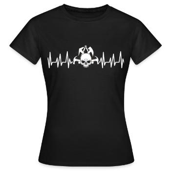 Couvreurs - T-shirt Femme - noir - Devant - AI Model Female 172 dark (172cm)