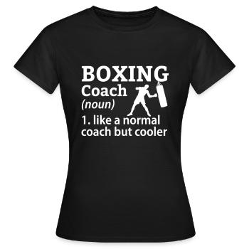 Boxer Boxer Boxer Boxer Formation de boxe - T-shirt Femme - noir - Devant - AI Model Female 172 dark (172cm)