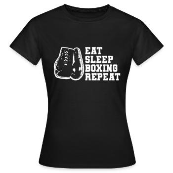 Boxer Boxer Boxer Boxer Formation de boxe - T-shirt Femme - noir - Devant - AI Model Female 172 dark (172cm)