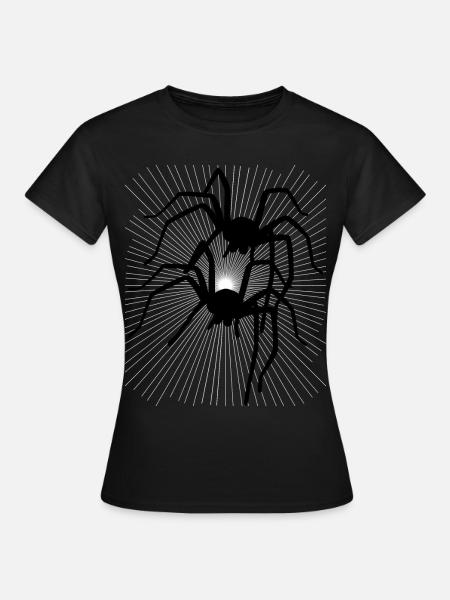 Spider Spiders Animals Crawling Disgust Horror - Women's T-Shirt - black