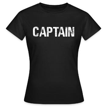Capitaine Capitaine capitaine - T-shirt Femme - noir - Devant - AI Model Female 172 dark (172cm)