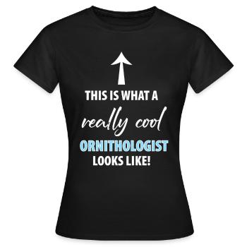 Bird Watching Birds Watching Birding Bird - Women's T-Shirt - black - Front - AI Model Female 172 dark (172cm)