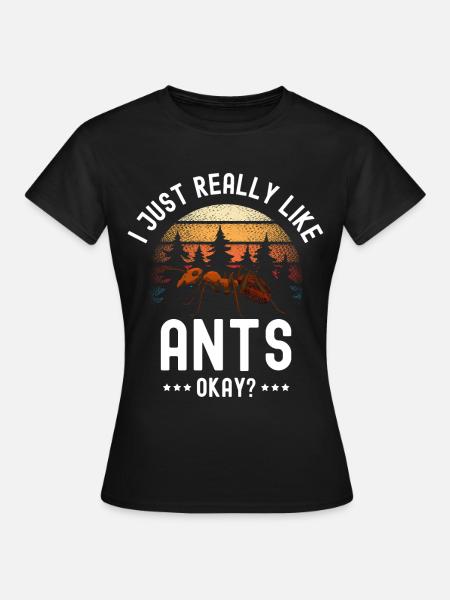 Ameise - Frauen T-Shirt - Schwarz