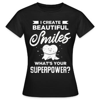 Dentist Toothpaste Toothbrush Kiefer Doc Dentist - Women's T-Shirt - black - Front - AI Model Female 172 dark (172cm)