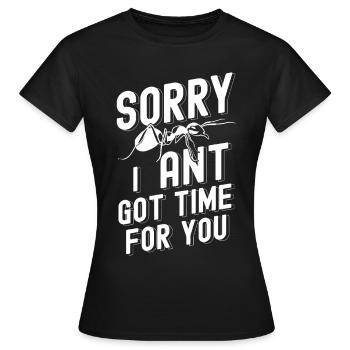 Ameise Insekt Geschenk Natur Ungeziefer Bug Ant - Frauen T-Shirt - Schwarz - Vorne - AI Model Female 172 dark (172cm)
