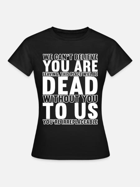 Abschiedsgeschenk Kollegen Jobwechsel - Dame-T-shirt - sort