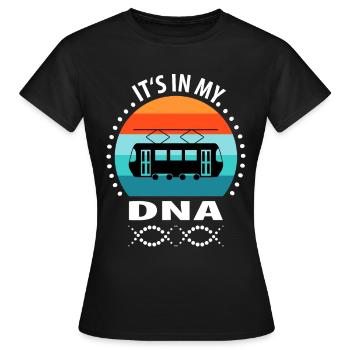 Conducteur de tram Tram Tram Tram léger - T-shirt Femme - noir - Devant - AI Model Female 172 dark (172cm)