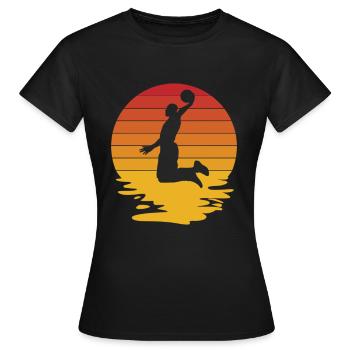 Basketball Basketball Basketball Team - Women's T-Shirt - black - Front - AI Model Female 172 dark (172cm)