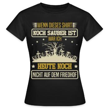 Leichenbestatter Bestattung Totengräber Bestatter - Frauen T-Shirt - Schwarz - Vorne - AI Model Female 172 dark (172cm)