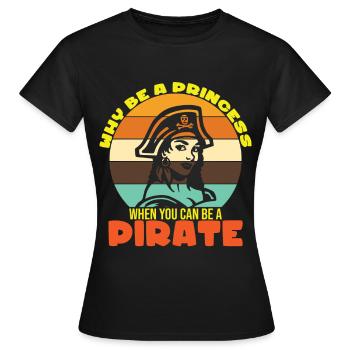 Pirate Pirate Pirate Bateau Pirate Cadeau - T-shirt Femme - noir - Devant - AI Model Female 172 dark (172cm)