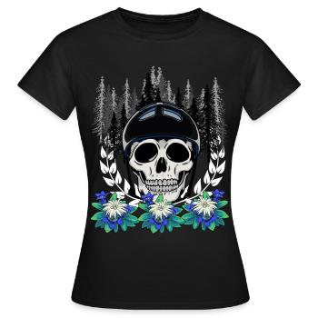 Alpinisme Forêt Sauvage Sports Extrêmes Gentiane Nature - T-shirt Femme - noir - Devant - AI Model Female 172 dark (172cm)
