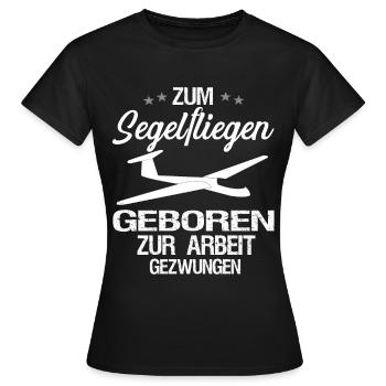 Segelfliegen und Segelflieger - Frauen T-Shirt - Schwarz - Vorne - AI Model Female 172 dark (172cm)