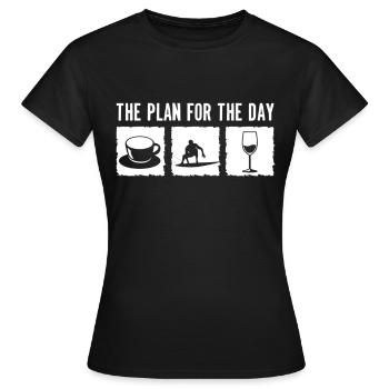 Surf Surf Planche de surf Surf Surf Surf - T-shirt Femme - noir - Devant - AI Model Female 172 dark (172cm)
