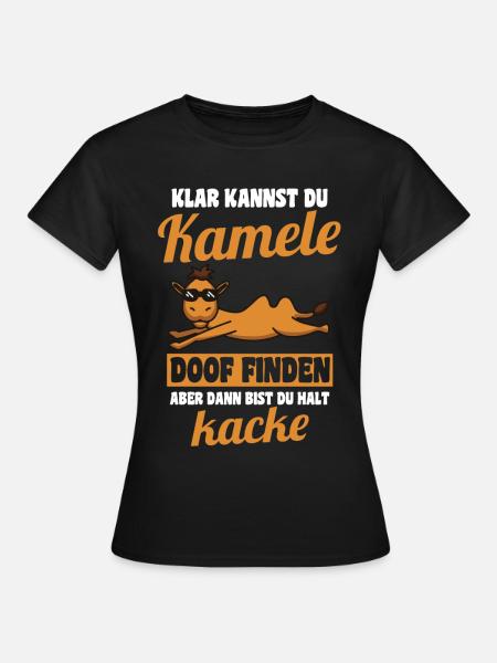 Kamele Kamel - Frauen T-Shirt - Schwarz