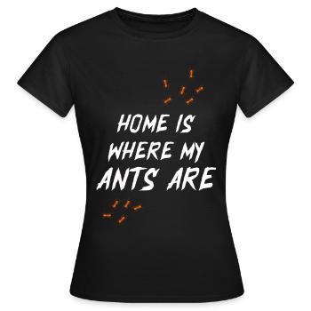 Ameise Insekt Geschenk Natur Ungeziefer Bug Ant - Frauen T-Shirt - Schwarz - Vorne - AI Model Female 172 dark (172cm)