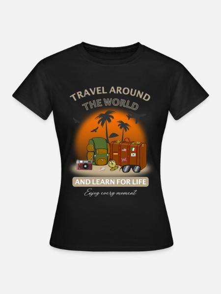 Motif cool pour vos vacances et pour le voyage - T-shirt Femme - noir