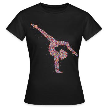 Gymnastics Gymnastics Gymnast - Women's T-Shirt - black - Front - AI Model Female 172 dark (172cm)