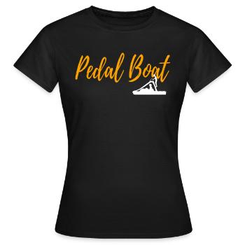 PEDAL BOAT - Frauen T-Shirt - Schwarz - Vorne - AI Model Female 172 dark (172cm)