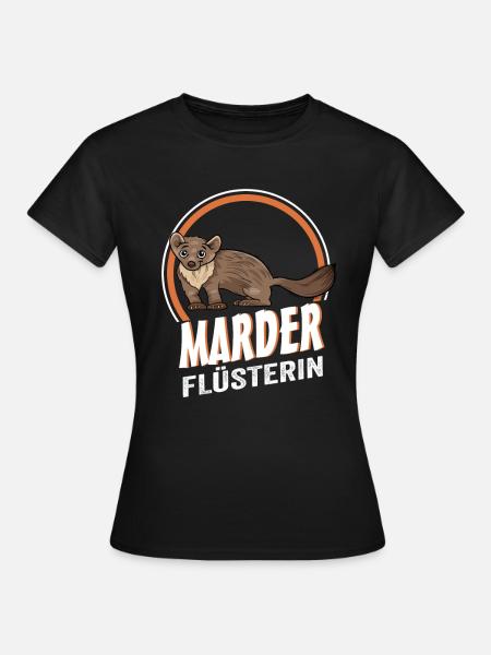 Marder Flüsterin - Frauen T-Shirt - Schwarz