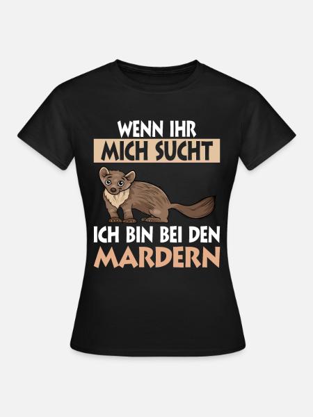 Marder - Frauen T-Shirt - Schwarz