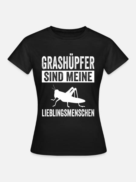 Grashüpfer - Frauen T-Shirt - Schwarz