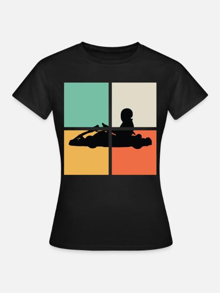 HIPSTER GO-CART - Dame-T-shirt - sort