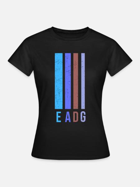 Guitare EADG Bassiste Guitariste - T-shirt Femme - noir
