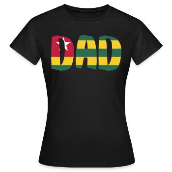 Togo Papa - T-shirt Femme - noir - Devant - AI Model Female 172 dark (172cm)