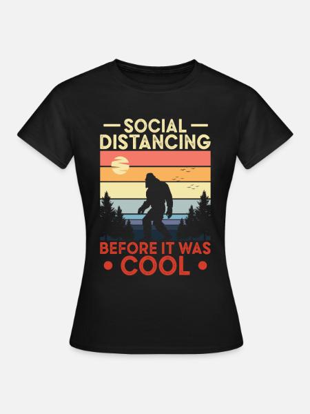 Bigfoot Sasquatch Yeti - Frauen T-Shirt - Schwarz