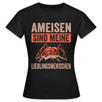 Ameisen Ameise - Frauen T-Shirt - Schwarz - Vorne - AI Model Female 172 dark (172cm)