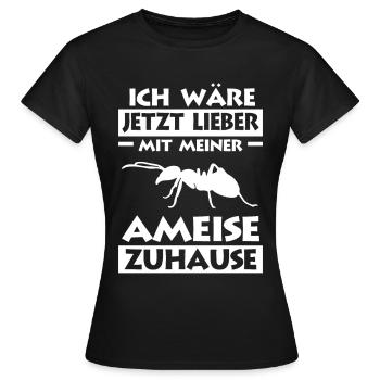 Ameise Ameisen - Frauen T-Shirt - Schwarz - Vorne - AI Model Female 172 dark (172cm)