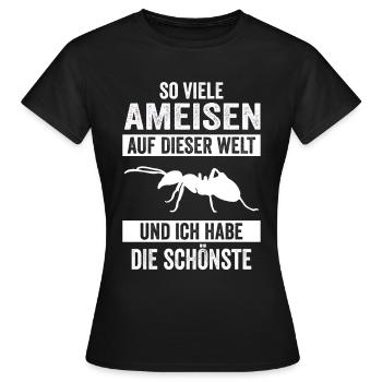 Ameisen Ameise - Frauen T-Shirt - Schwarz - Vorne - AI Model Female 172 dark (172cm)