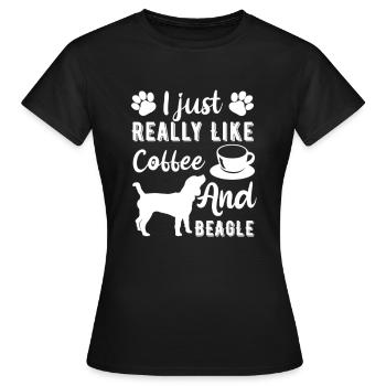 Beagle Beagle Dog Beagle Puppy Beagle Owner - Women's T-Shirt - black - Front - AI Model Female 172 dark (172cm)