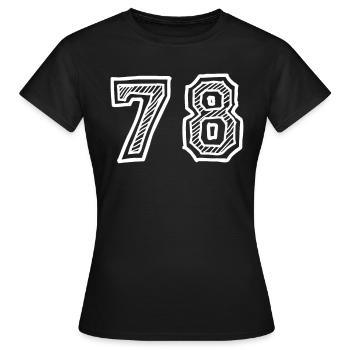 Soixante-dix-huit - T-shirt Femme - noir - Devant - AI Model Female 172 dark (172cm)