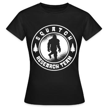 Bigfoot Sasquatch Yeti - Frauen T-Shirt - Schwarz - Vorne - AI Model Female 172 dark (172cm)
