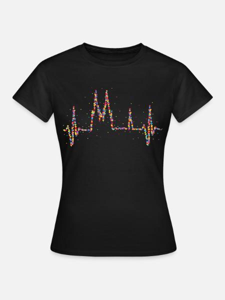 Köln Dom Herzschlag Kölner Karneval - Frauen T-Shirt - Schwarz