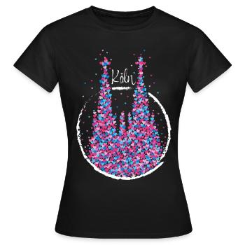 Cologne Real Carnaval de Cologne Carnaval - T-shirt Femme - noir - Devant - AI Model Female 172 dark (172cm)