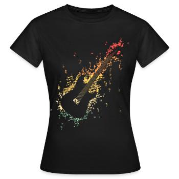 Guitariste Guitariste Guitariste Guitariste - T-shirt Femme - noir - Devant - AI Model Female 172 dark (172cm)
