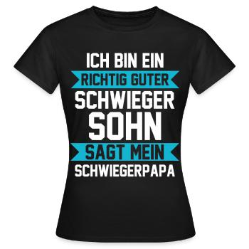 Schwiegersohn - Frauen T-Shirt - Schwarz - Vorne - AI Model Female 172 dark (172cm)